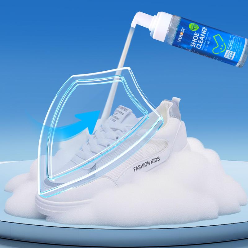 PICKZONE Shoe Cleaner 6.76 oz Foam for Stains & Dirt Removal Safe for Leather Suede Nubuck Cotton Knits Quick Dry Easy Use Shoe Cleaning Solution