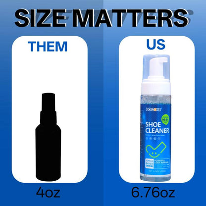 PICKZONE Shoe Cleaner 6.76 oz Foam for Stains & Dirt Removal Safe for Leather Suede Nubuck Cotton Knits Quick Dry Easy Use Shoe Cleaning Solution