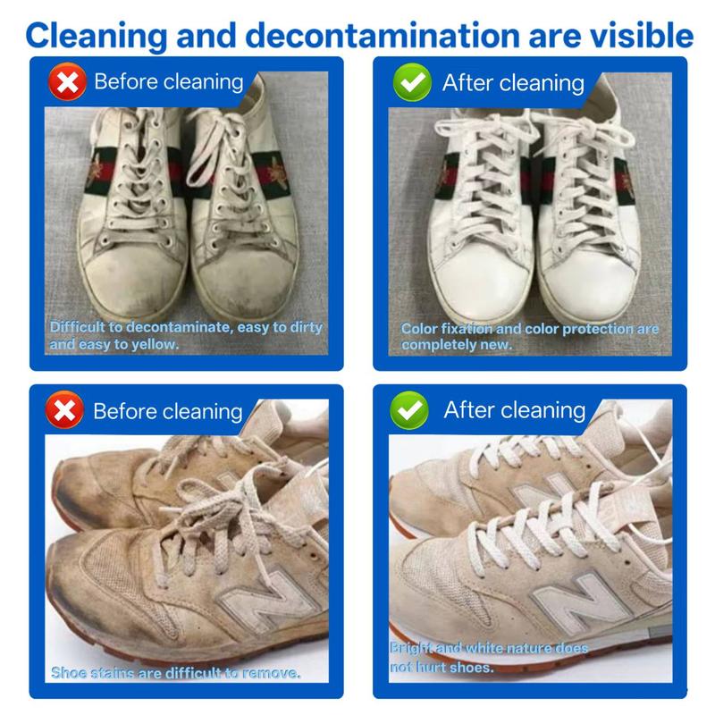 PICKZONE Shoe Cleaner 6.76 oz Foam for Stains & Dirt Removal Safe for Leather Suede Nubuck Cotton Knits Quick Dry Easy Use Shoe Cleaning Solution