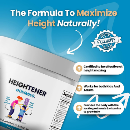 Final 3 Hours: 50% OFF🔥 Heightener-Natural Height Growth Supplement for Kids|60 capsules